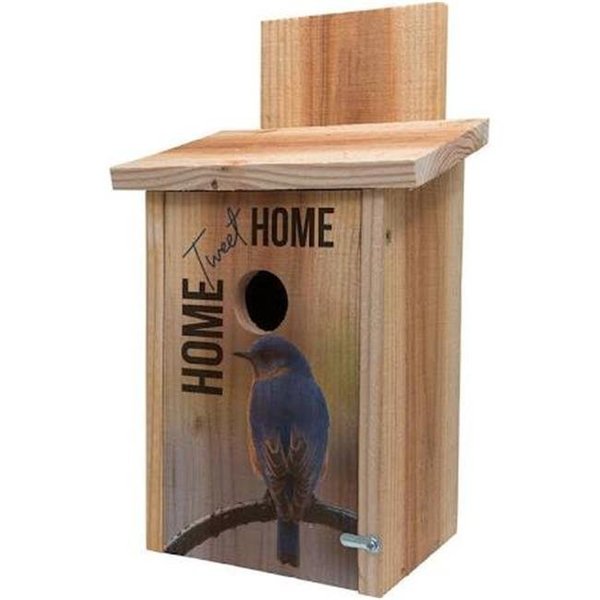 S&K S&K BBHC-2 Decorative Home Tweet Home Design on Cedar Blue Bird House BBHC-2